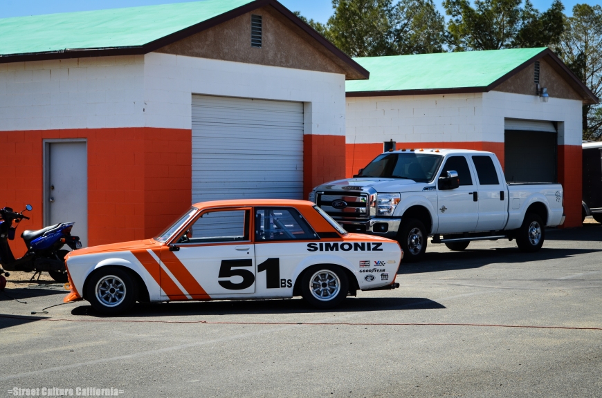 This Datsun 510 was pitted across from us. I was liking the Orange paint scheme (mostly because my RX7 is Orange as well)